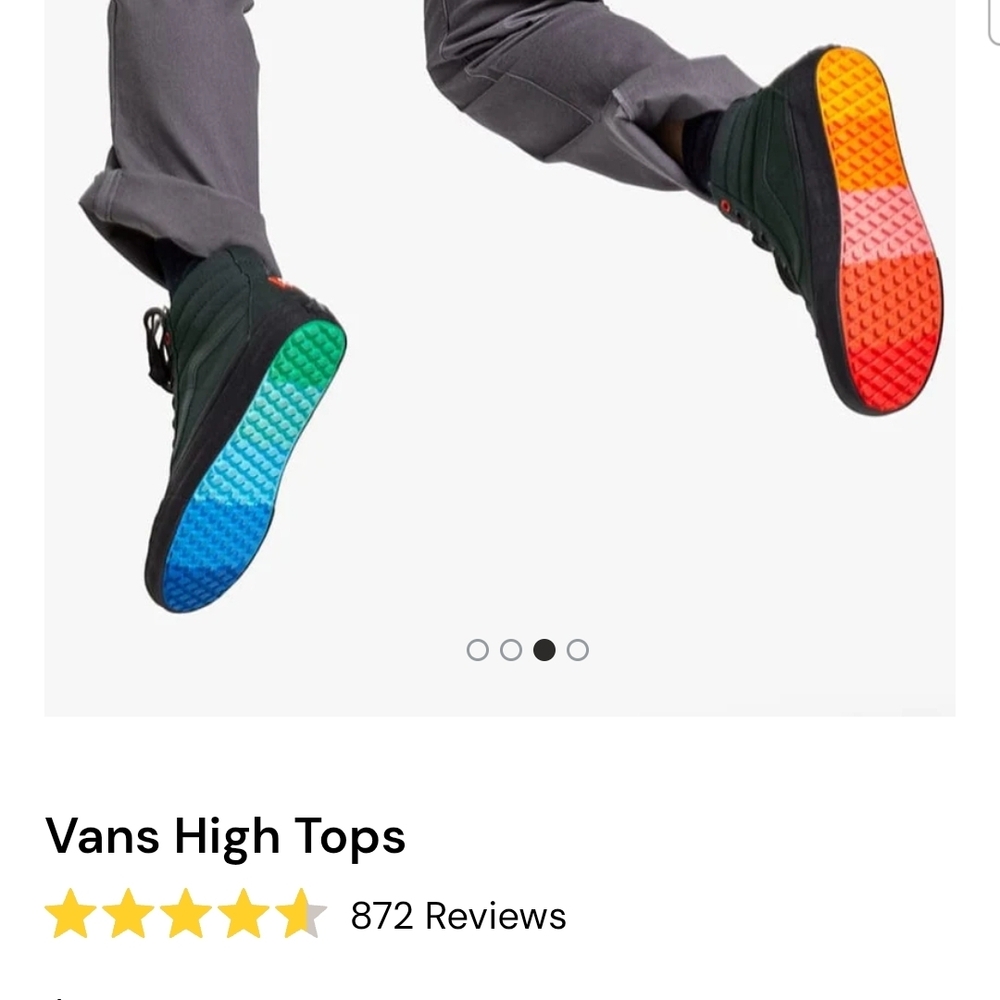 Vans x Hedley & Bennett Canvas High Top Sneaker - Black with Multicolor Sole